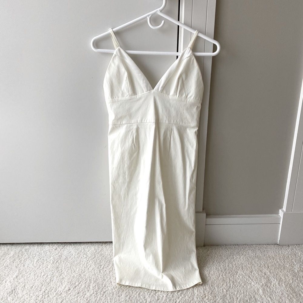 Tobi Cream Midi Slip Dress